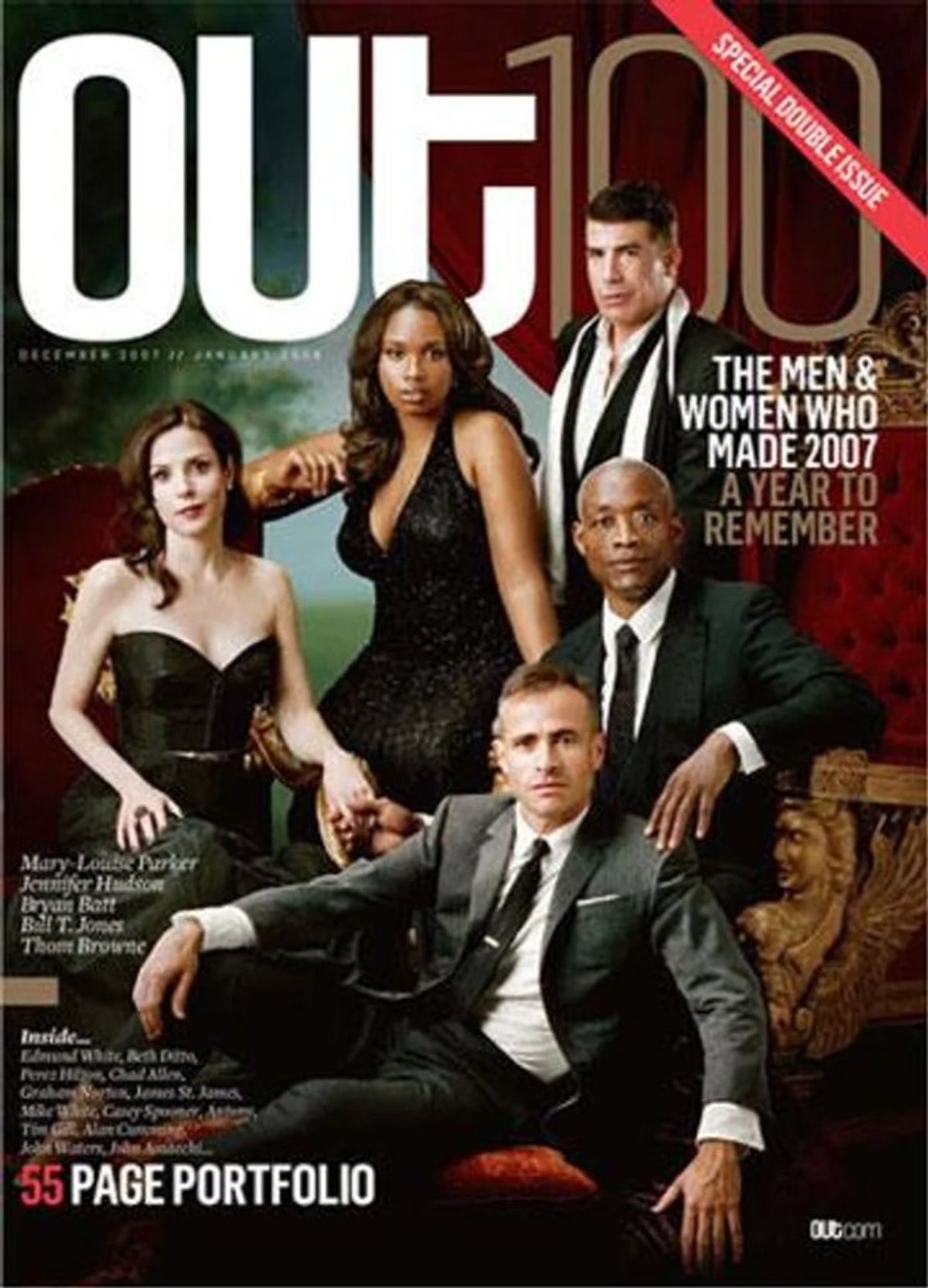 2007 Out100 Cover: Jennifer Hudson, Bryan Batt