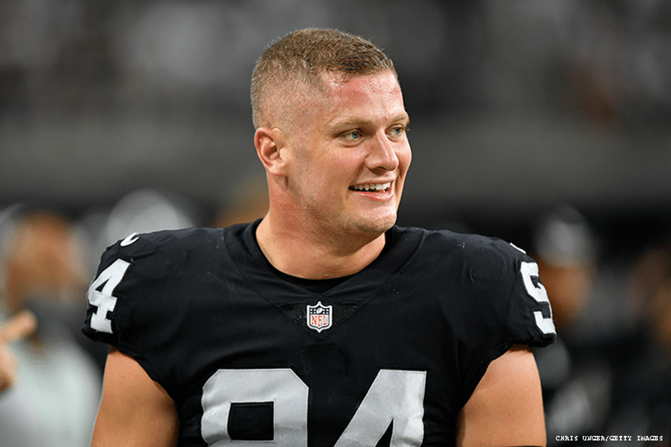 NFL's Carl Nassib Comes Out as Gay - Parade: Entertainment, Recipes,  Health, Life, Holidays