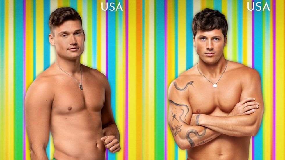 980px x 551px - Homophobes are mad about Love Island USA stars Aaron & Rob's bromance