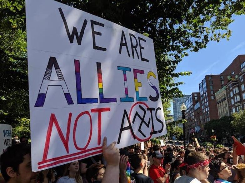 Boston's Straight Pride Parade draws hundreds of marchers and even more  counter protesters