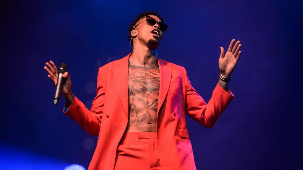 August Alsina performs live on stage at Indigo at The O2 Arena on January 23, 2018 in London, England.