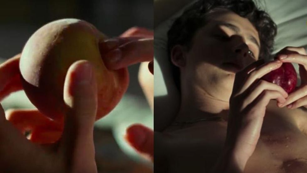 Call Me By Your Name Peach Sex Scene - Call Me By Your Name