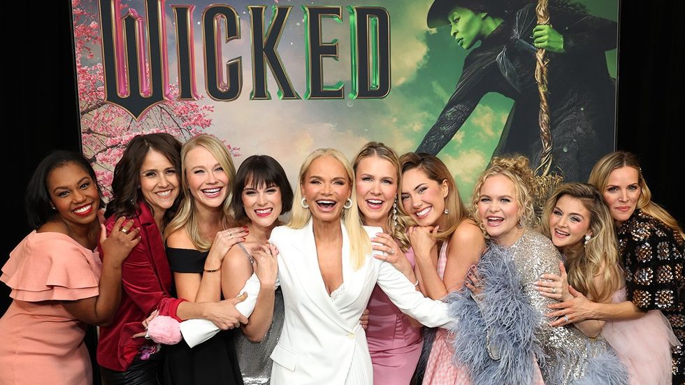 Cast filmmaker screening Wicked movie Mary Kate Morrissey Alyssa Fox Brittney Johnson Alli Mauzey Jenny DiNoia Alexandra Socha Carrie St Louis Kristin Chenoweth Talia Suskauer Ginna Claire Mason McKenzie Kurtz Amanda Jane Cooper Katie Rose Clark