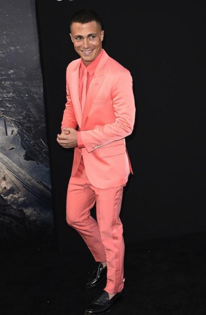 Hit or Miss? Colton Haynes in a Pink Marc Jacobs Suit