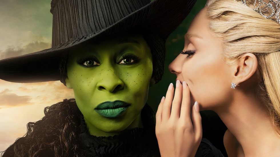 Cynthia Erivo and Ariana Grande in Wicked poster