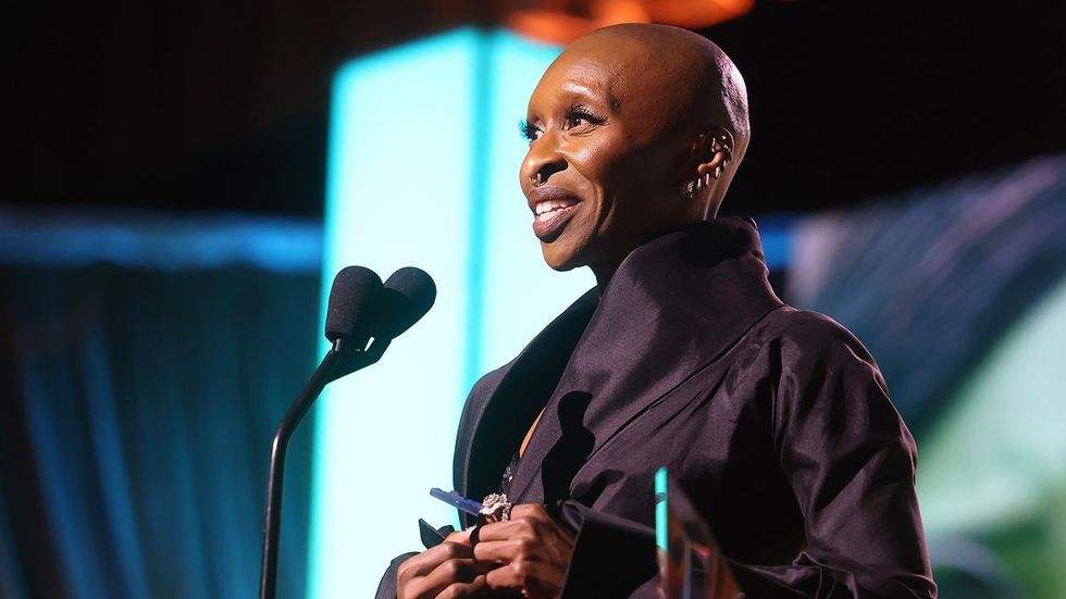 Cynthia Erivo Cynthia Erivo accepts the Actress Award onstage during The Critics Choice Association 7th Annual Celebration of Black Cinema and Television