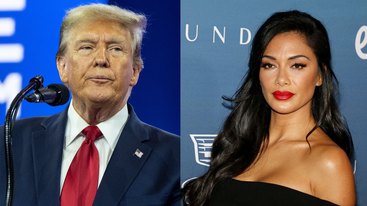 Donald Trump and Nicole Scherzinger