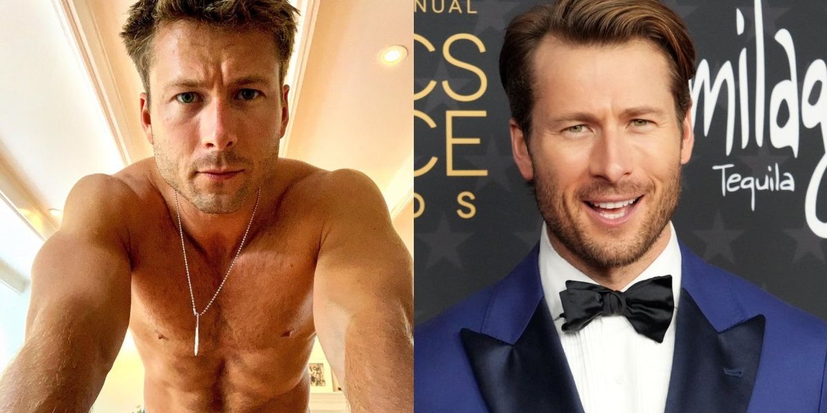 Gays React To Glen Powell Showing Off His Cheeky Behind In New Pics
