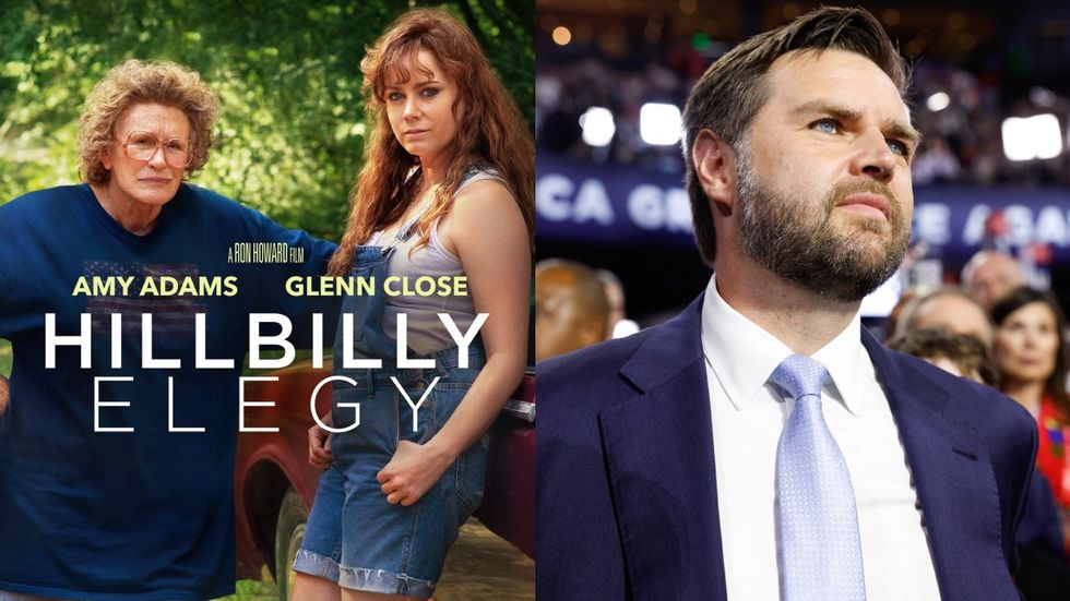 Glenn Close Amy Adams J.D. Vance Hillbilly Elegy