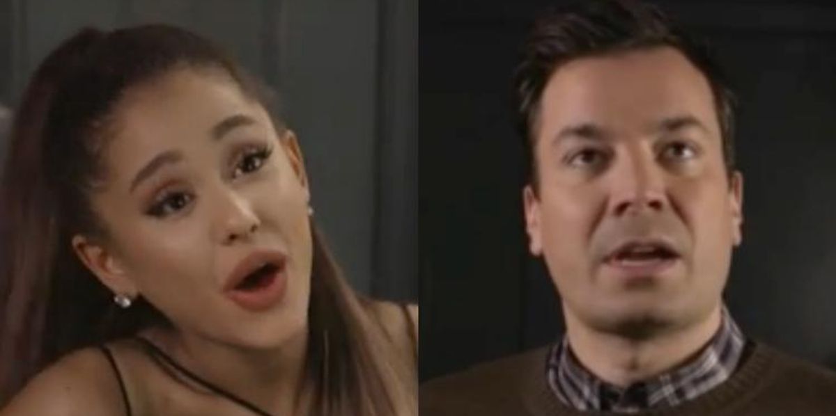 Watch Ariana Grande And Jimmy Fallon Have A Lip Sync Convo