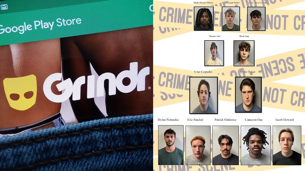 grindr cell phone back pocket 12 students from Salisbury University arrested mugshots