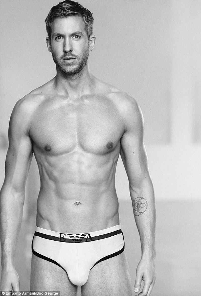 Calvin Harris Strips Down in New Emporio Armani Images & Video