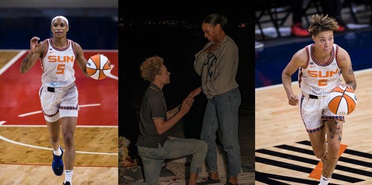 WNBA teammates Jasmine Thomas and Natisha Hiedeman are engaged