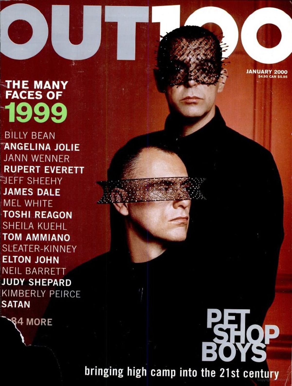 
The Pet Shop Boys closed out the millennium on the Out100 in 1999
