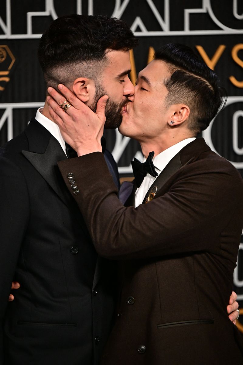 Joel Kim Booster & John-Michael Kelly were the sweetest boyfriends at the  Emmys