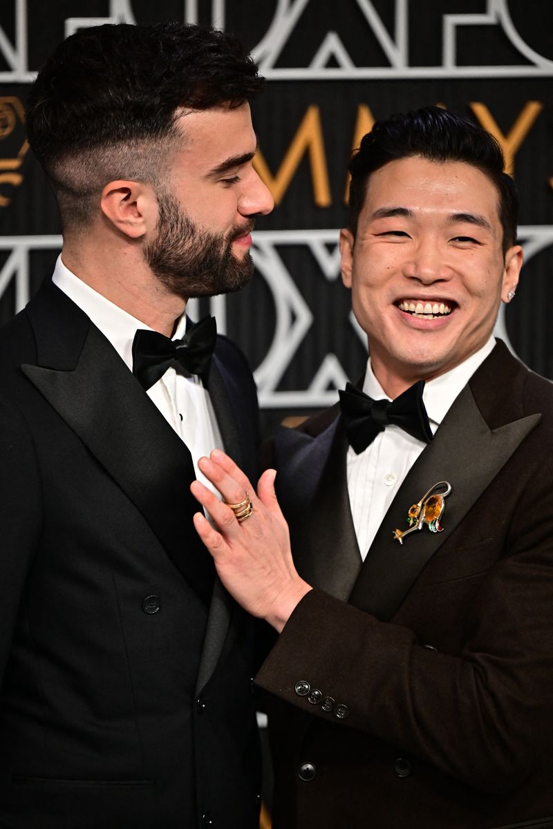 Joel Kim Booster & John-Michael Kelly were the sweetest boyfriends at the  Emmys