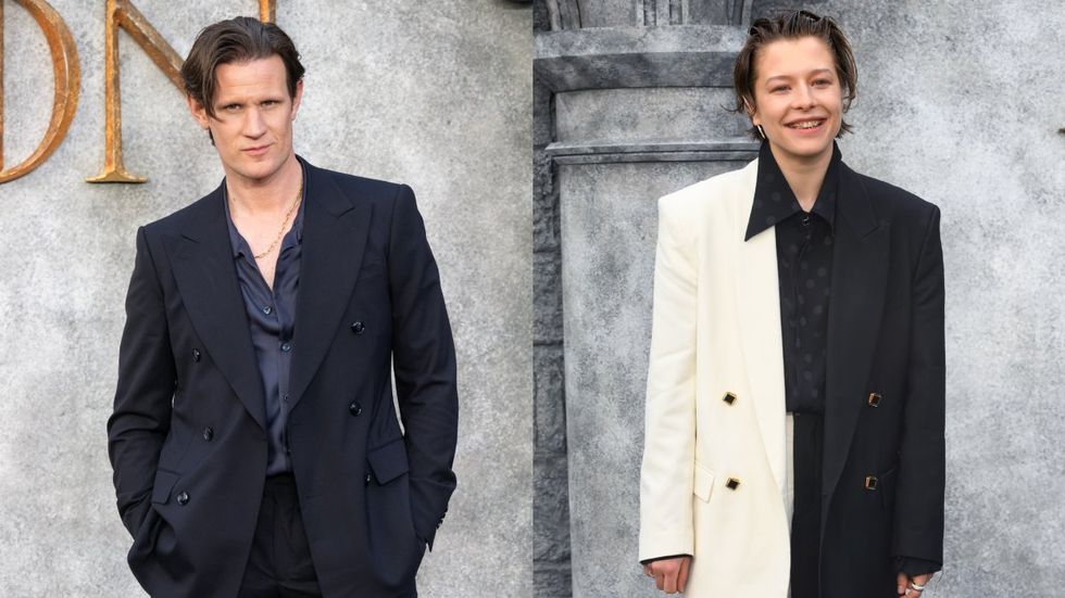 Matt Smith corrected an interviewer who used the wrong pronouns for Emma D'Arcy