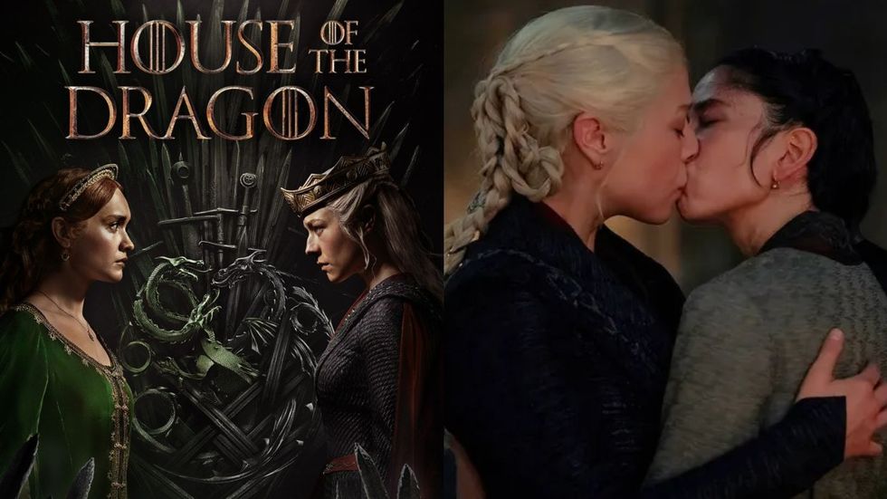 That epic, queer House of the Dragon kiss wasn't scripted