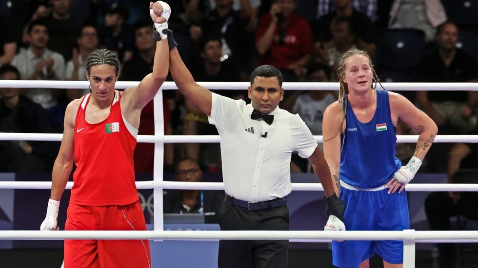 Imane Khelif defeats Lua Anna Hámori at the Paris 2024 Olympics