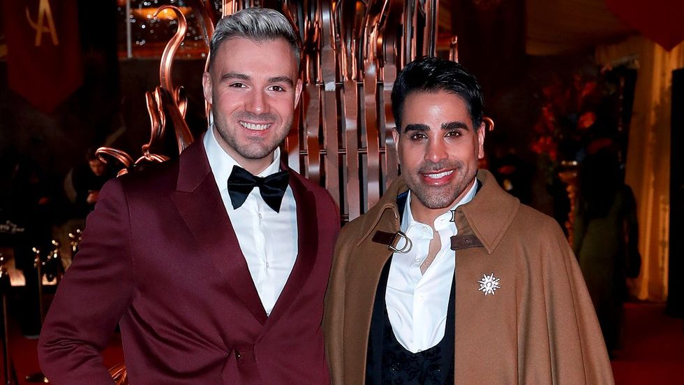 James Colebrook and Dr Ranj Singh attend the European Premiere of Cirque du Soleil London England