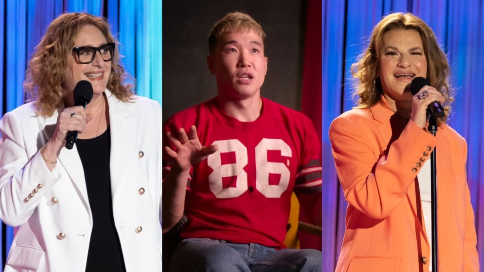 Judy Gold; Joel Kim Booster; Sandra Bernhard in Outstanding: A Comedy Revolution