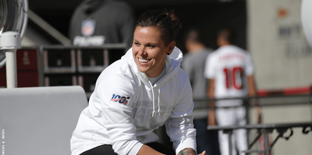 NFL History-Maker Katie Sowers Was First, Doesn't Want to Be the Last