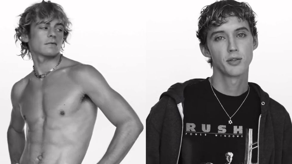 Sill Peak Gril Xxx Video - Twink Overload! Ross Lynch Teams Up With Troye Sivan For 'One Of Your Girls'  Music Video