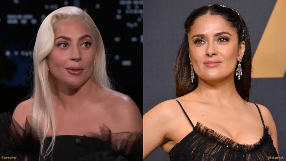 Salma Hayek Porn Feet - Lady Gaga Opens Up About 'House of Gucci' Sex Scene With Salma Hayek