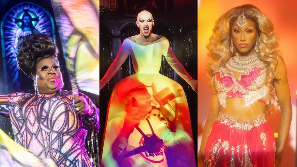 Latrice Royale; Sasha Velour; Priyanka on We're Here season 4