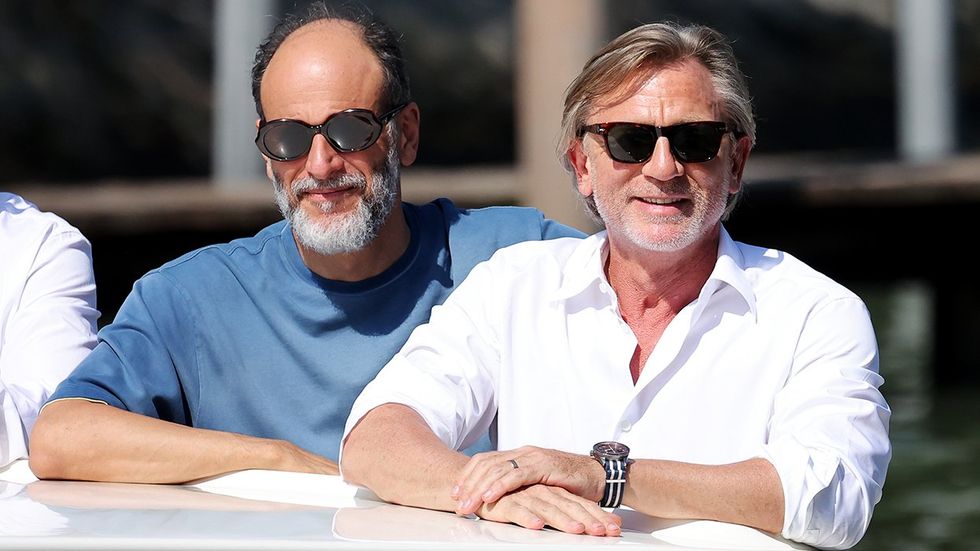 Luca Guadagnino and Daniel Craig are seen at the 81st Venice International Film Festival