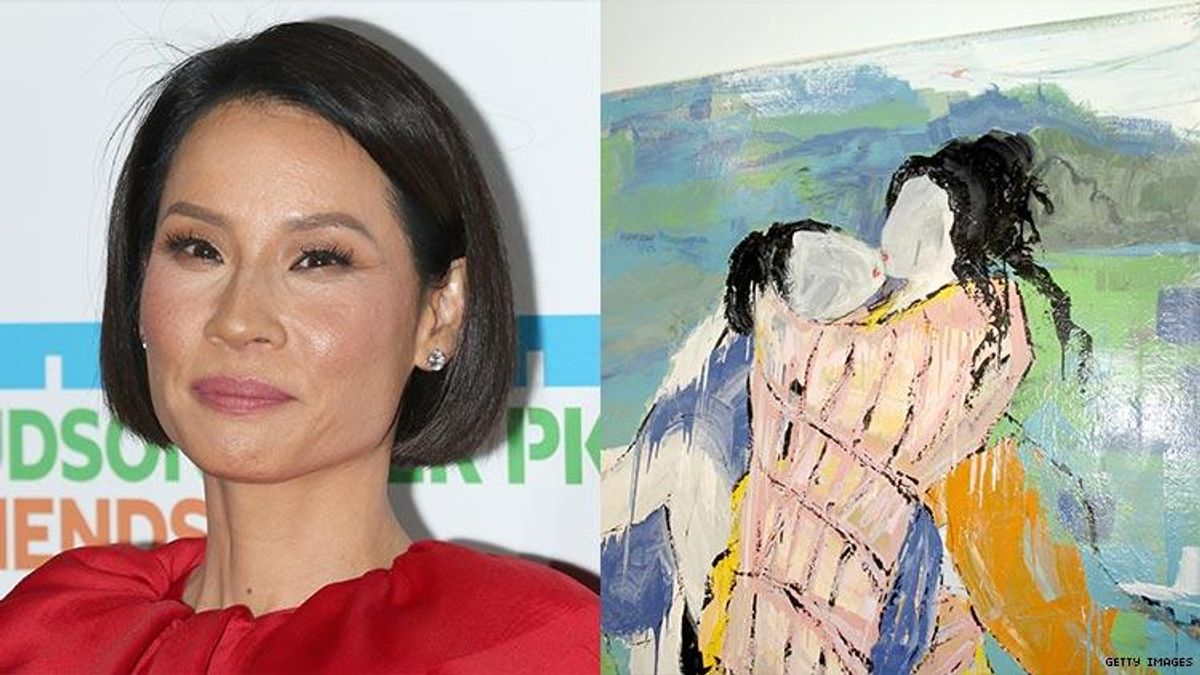 Lucy Liu's erotic lesbian paintings