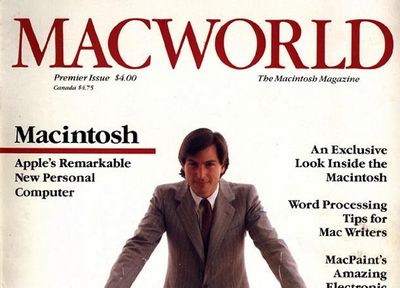 Macworld Magazine picture of Steve Jobs on the cover. St Paul