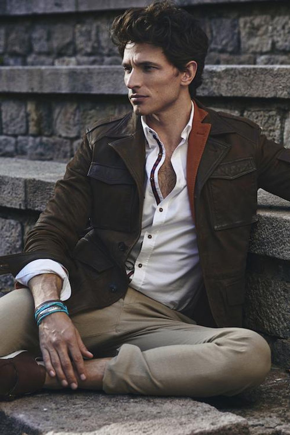 Model Watch: Andrés Velencoso Segura Sheds Layers in Massimo Dutti Lookbook