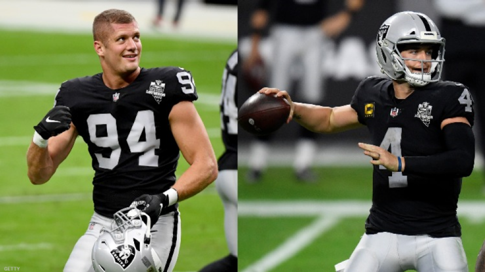 Raiders' driving force Carl Nassib feels at home with his hand in