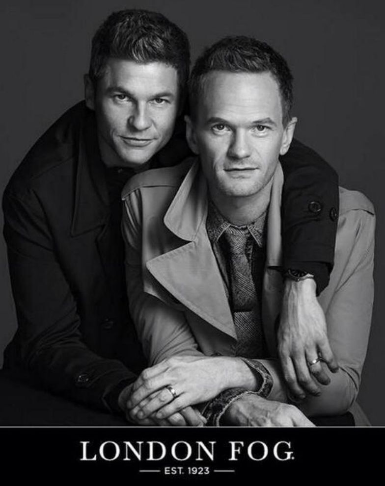 784px x 991px - Neil Patrick Harris & David Burkta Front London Fog Holiday Campaign