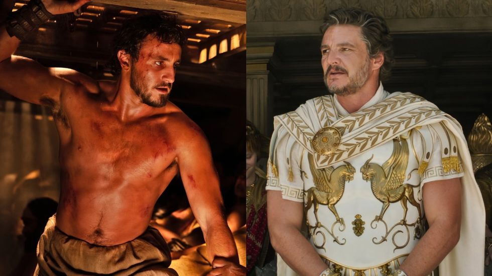 Paul Mescal; Pedro Pascal in Gladiator II