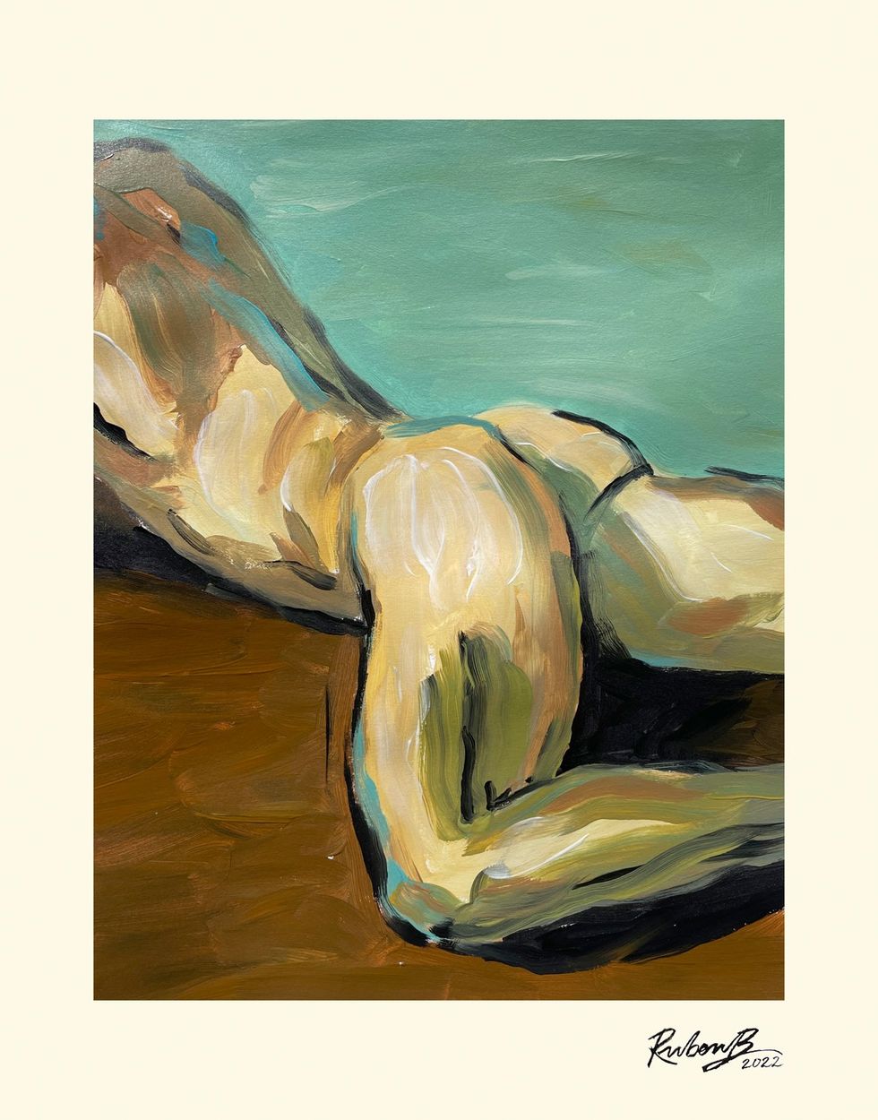 photo gallery Ruben Baghdasaryan male nude paintings