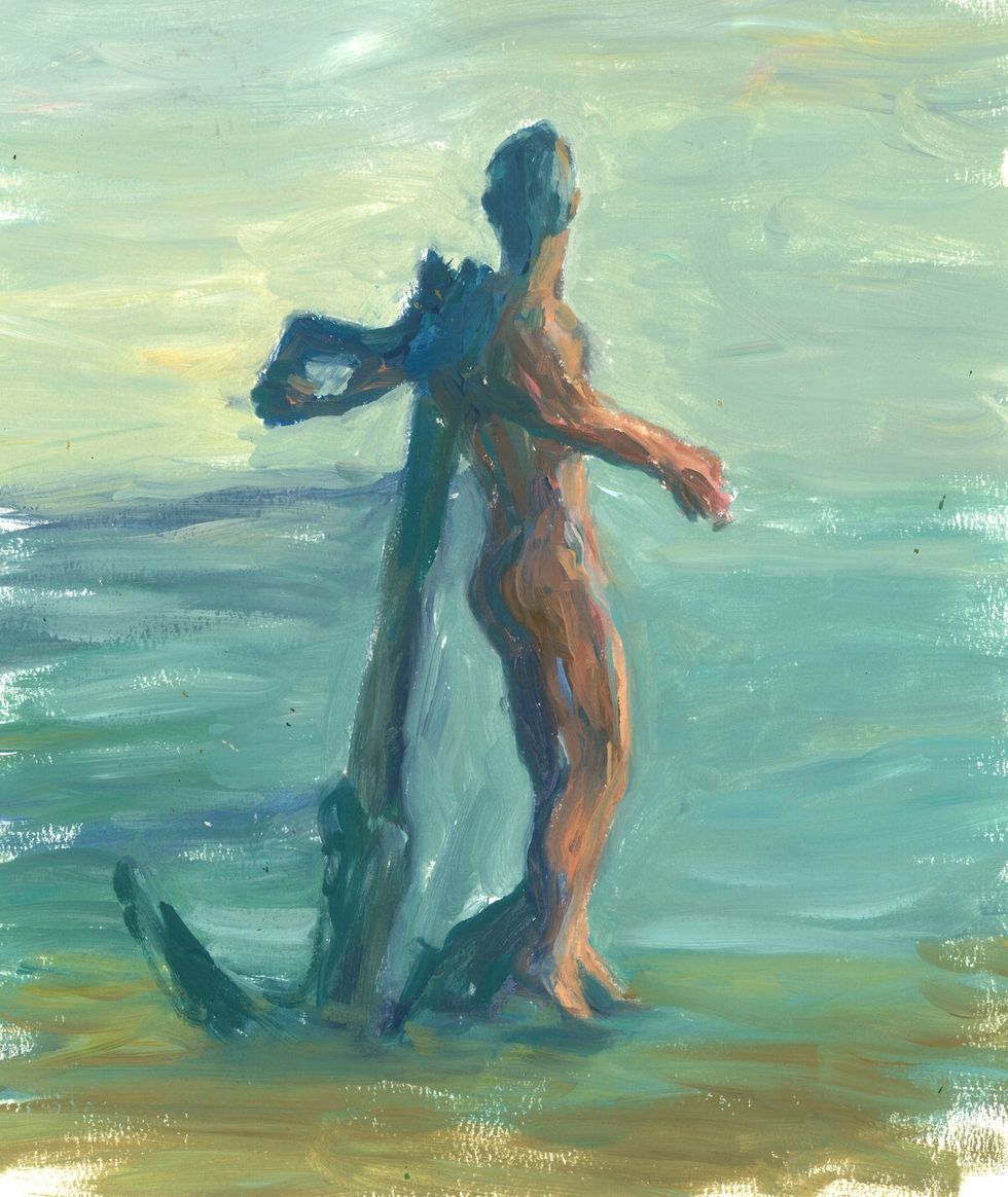 photo gallery Ruben Baghdasaryan male nude paintings