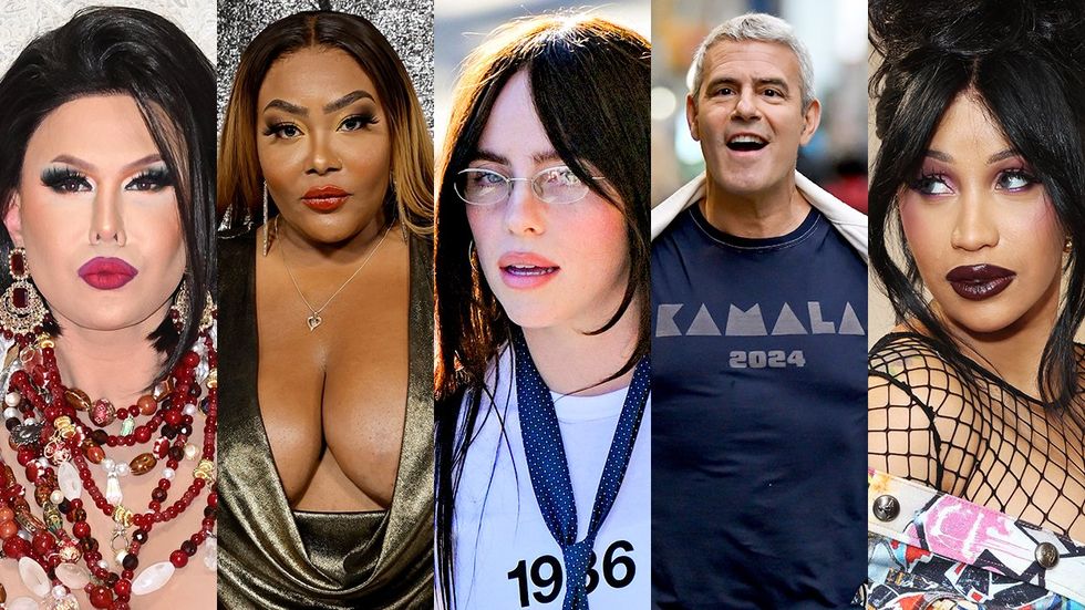 queer celebrities react to presidential election results Drag Queen Trinity the Tuck TS Madison Singer Billie Eilish Andy Cohen rapper Cardi B