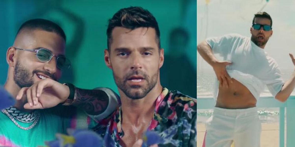 Ricky Martin Sex Porn - Watch Ricky Martin and Maluma in 'Baywatch' Inspired Music Video