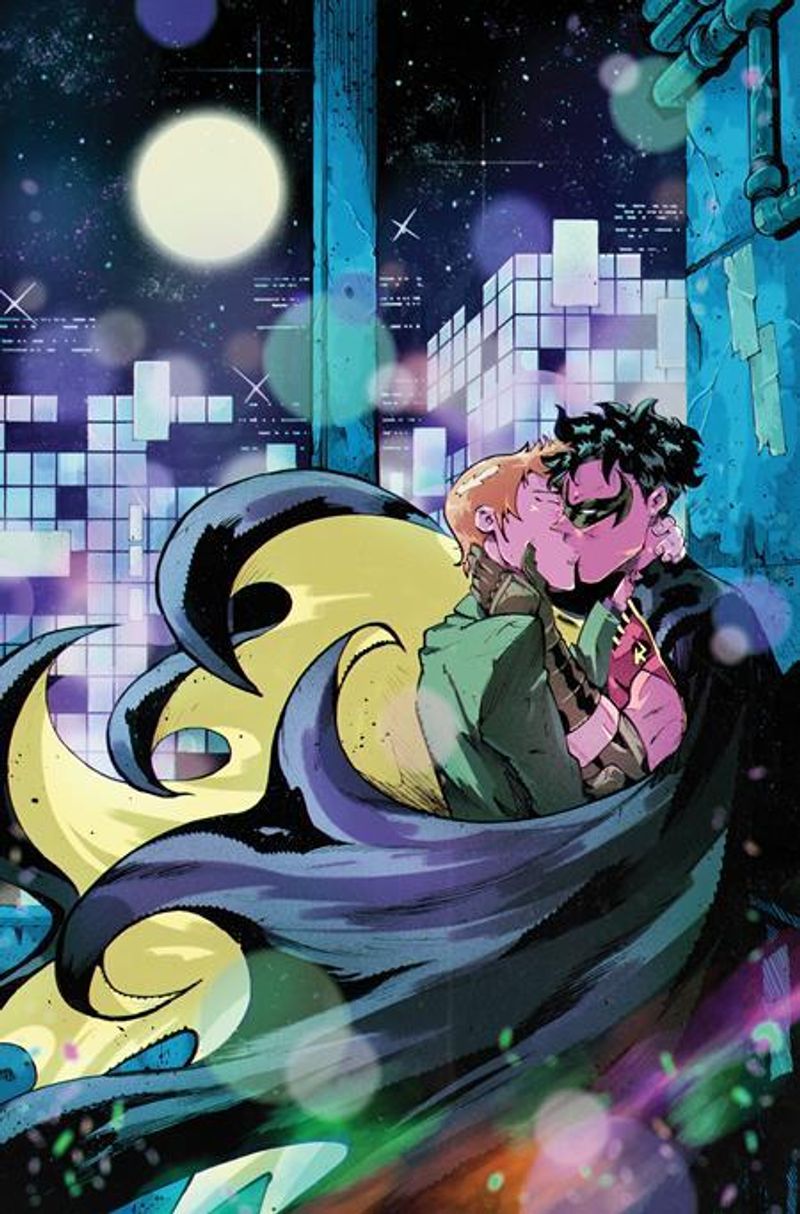 Robin & His Boyfriend Share Their First Kiss in New DC Comics Cover