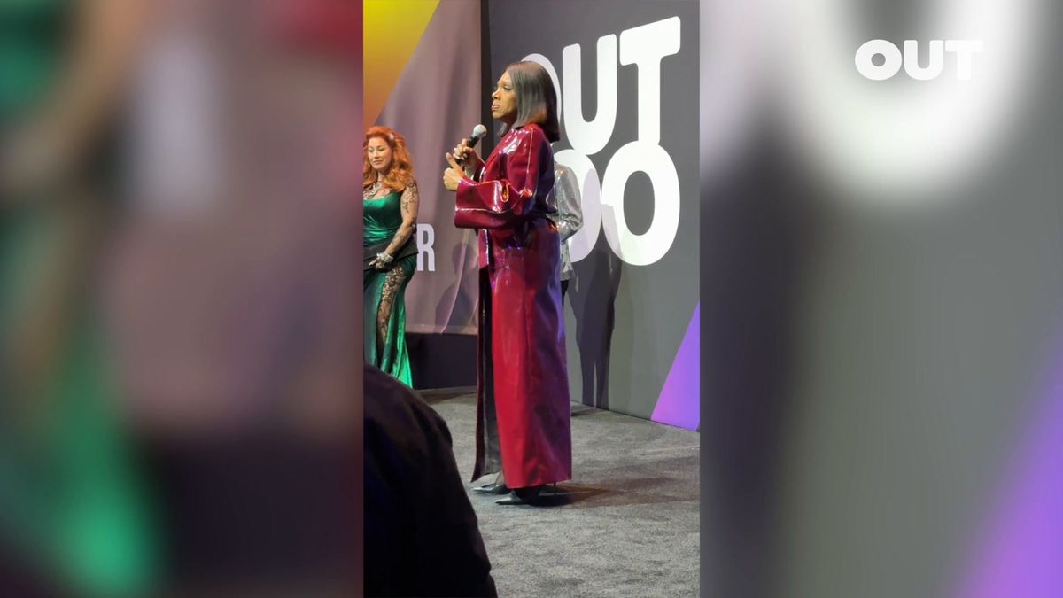 Sheryl Lee Ralph accepts the Advocate of the Year Award at Out100