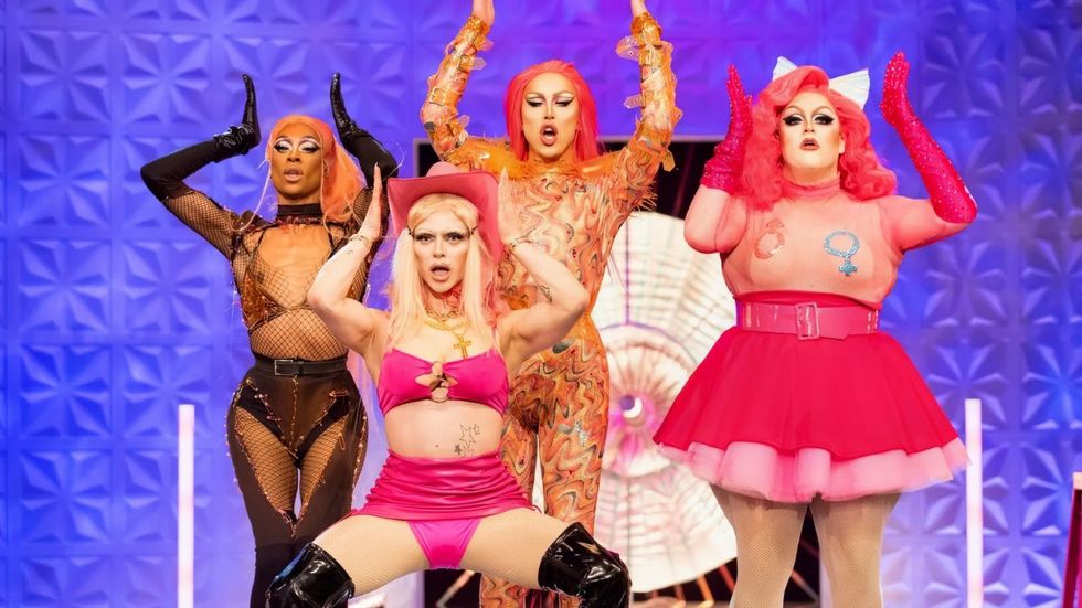 Tayce, Bimini, A'Whora, and Lawrence Chaney on RuPaul's Drag Race UK season 2