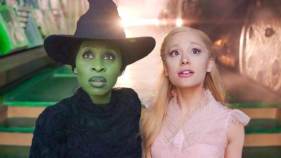 Wicked 2 november 2024 Cynthia Erivo as Elphaba Thropp Ariana Grande as Galinda Upland