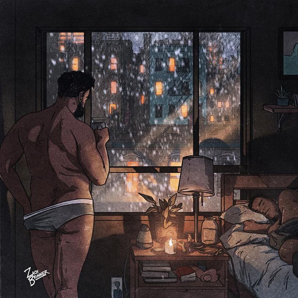 Artist Zach Brunner Illustrates the Perfect Scenes of Gay Domesticity