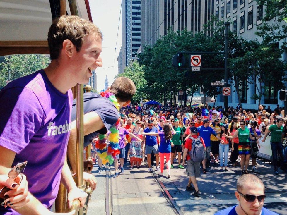 Watch: Mark Zuckerberg's First Gay Pride