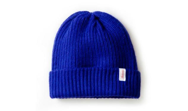 blue wool hat