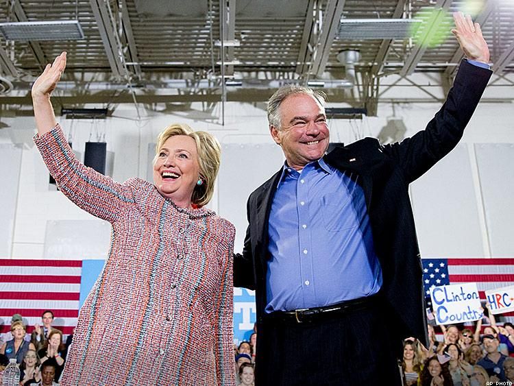 Hillary Clinton Chooses Tim Kaine for VP