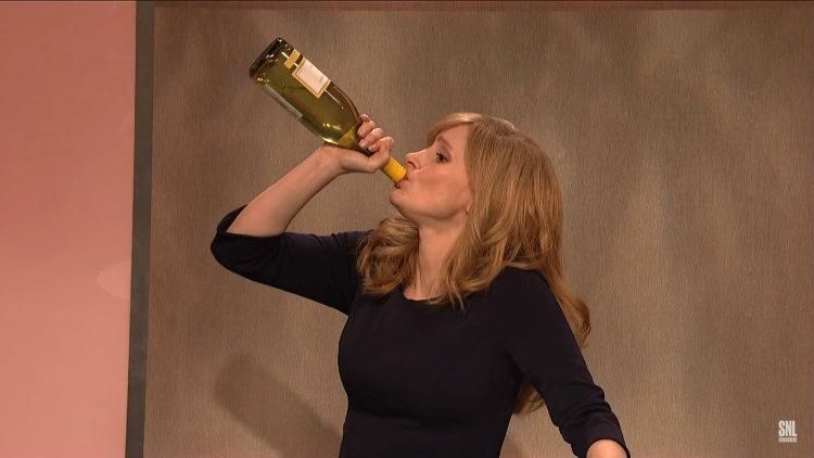 A Frustrated Jessica Chastain Asks What Even Matters Anymore On Snl