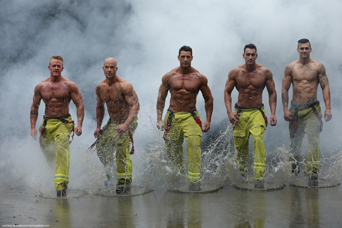 43 Steamy Aussie Firemen—posing With Adorable Animals